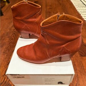 Isabel Marant Women's Dicker Leather Ankle Boots